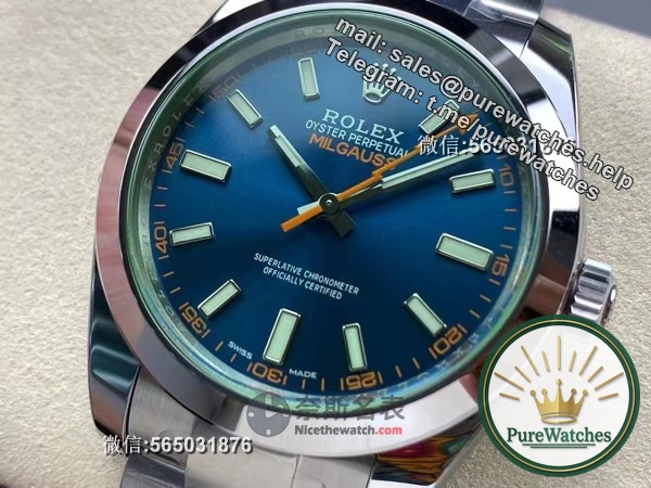How is the restoration of the VS factory lightning green glass blue plate 116400gv? Is there a big difference between it and the original product?