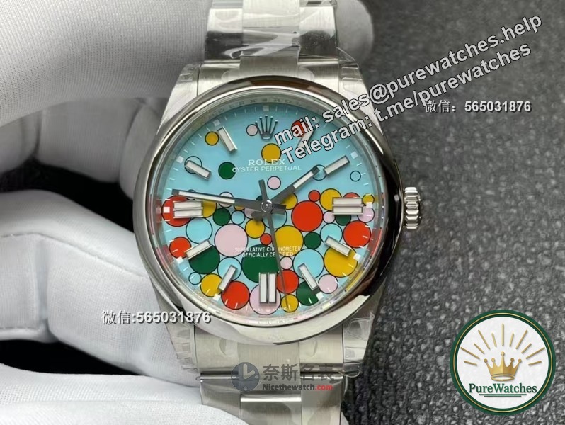 Is the VS factory Rolex Oyster Perpetual Tiffany Blue Bubble face the same version as the original one?