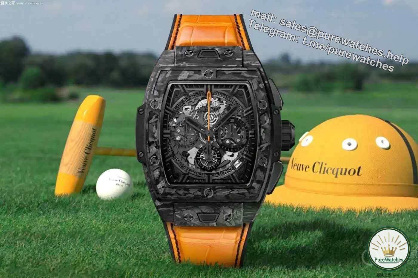 Hublot launches Spirit of Big Bang Veuve Clicquot Classic Polo Match watch