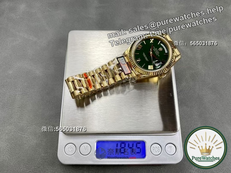 How much does the QF Factory Rolex Day-Date Weighted Version weigh? Is there a big difference with the original product?