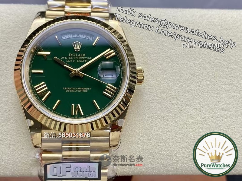 How much does the QF Factory Rolex Day-Date Weighted Version weigh? Is there a big difference with the original product?