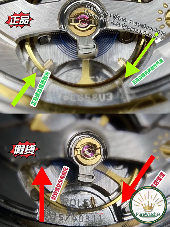 How can a novice identify the authenticity of Rolex 3235 movement? A picture will tell you!