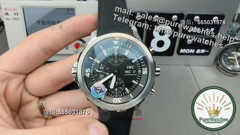 Is the APS factory IWC Ocean Chronograph Shark Limited Edition highly restored? (Teach you how to identify)