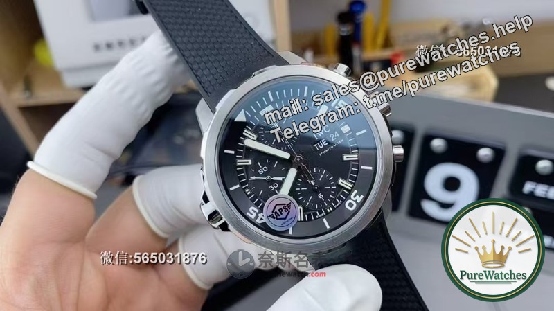 Is the APS factory IWC Ocean Chronograph Shark Limited Edition highly restored? (Teach you how to identify)
