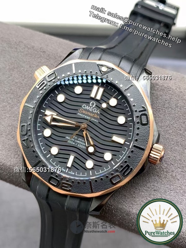 Is the VS Factory Omega Ink Gold Seamaster 300 replica watch well done?