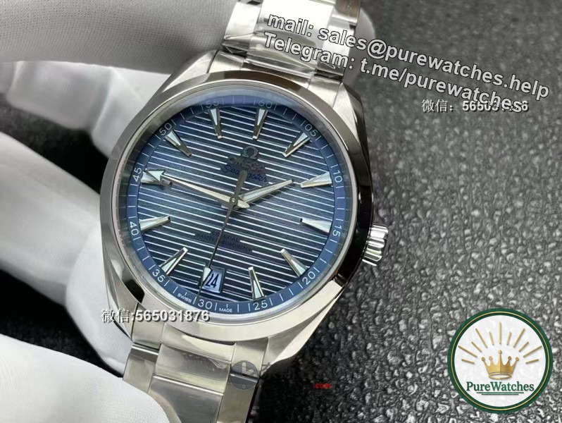 Are the details of the workmanship of the VS factory Omega Seamaster 150m teak ice blue surface good?
