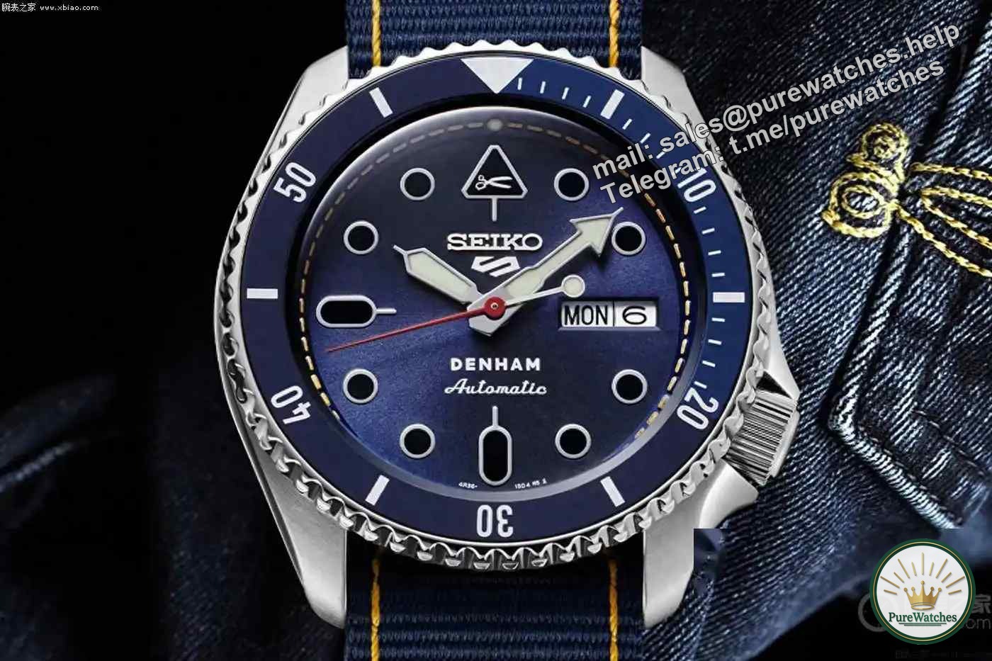 Seiko×DENHAM limited edition watch is shockingly released, integrating jeans elements to show its unique charm