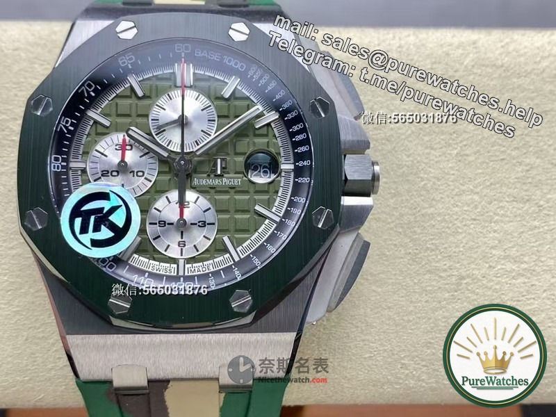 TK Factory (formerly JF Factory) Audemars Piguet Royal Oak Offshore Chronograph Watch Review: Thick texture, detailed details