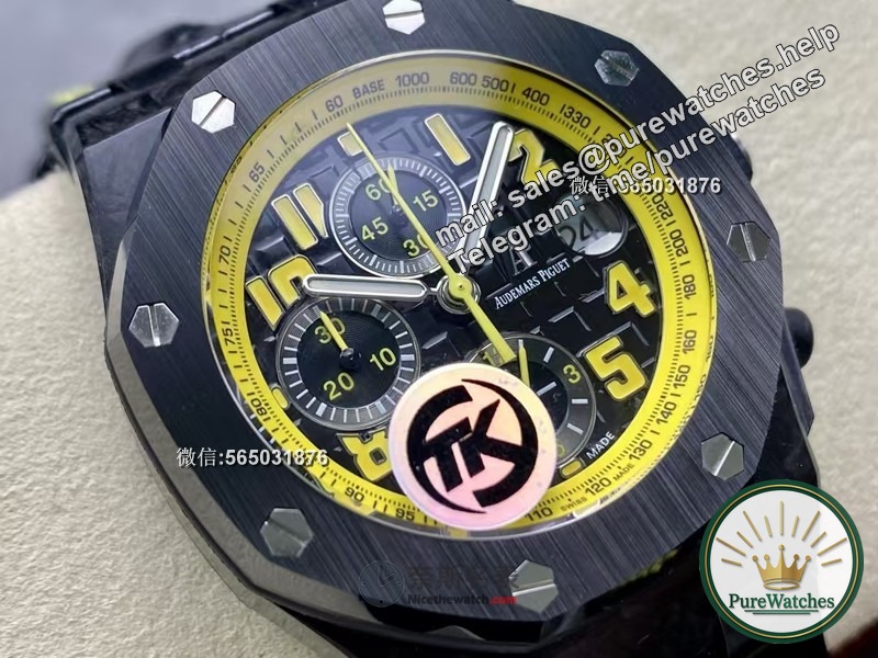 TK Factory Royal Oak JF Bumblebee 26470 review: lightweight carbon fiber, perfect details!