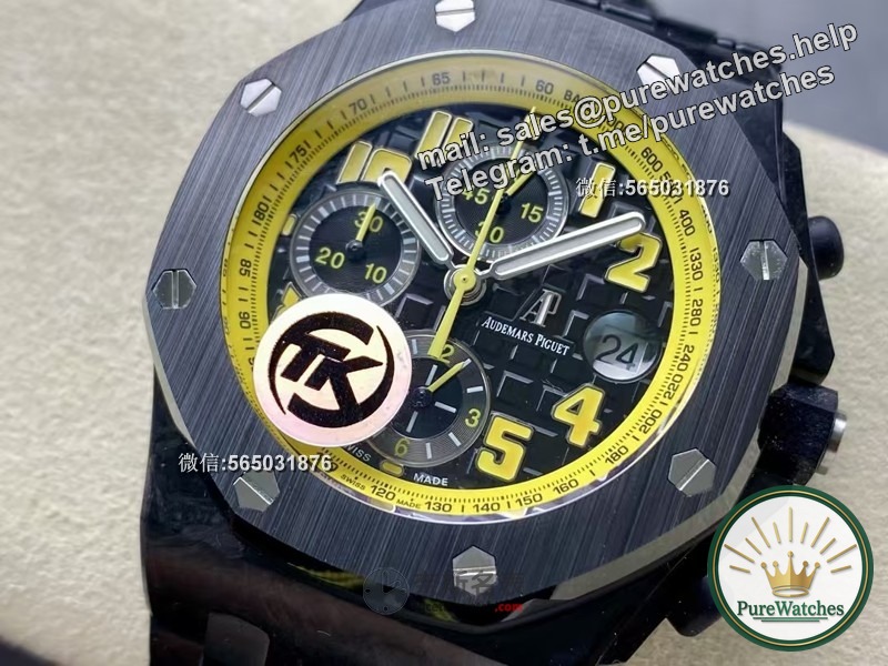 TK Factory Royal Oak JF Bumblebee 26470 review: lightweight carbon fiber, perfect details!