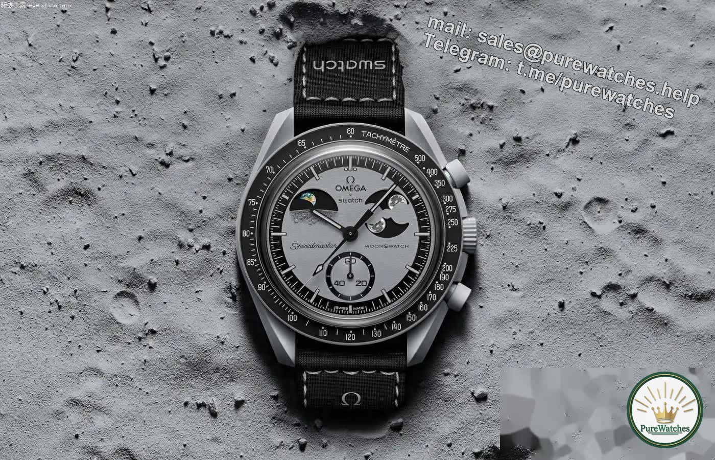 Swatch and Omega jointly launch a new launch: MoonSwatch Mission To EarthPhase, a dual-phase spectacle of the moon and the earth on your wrist!
