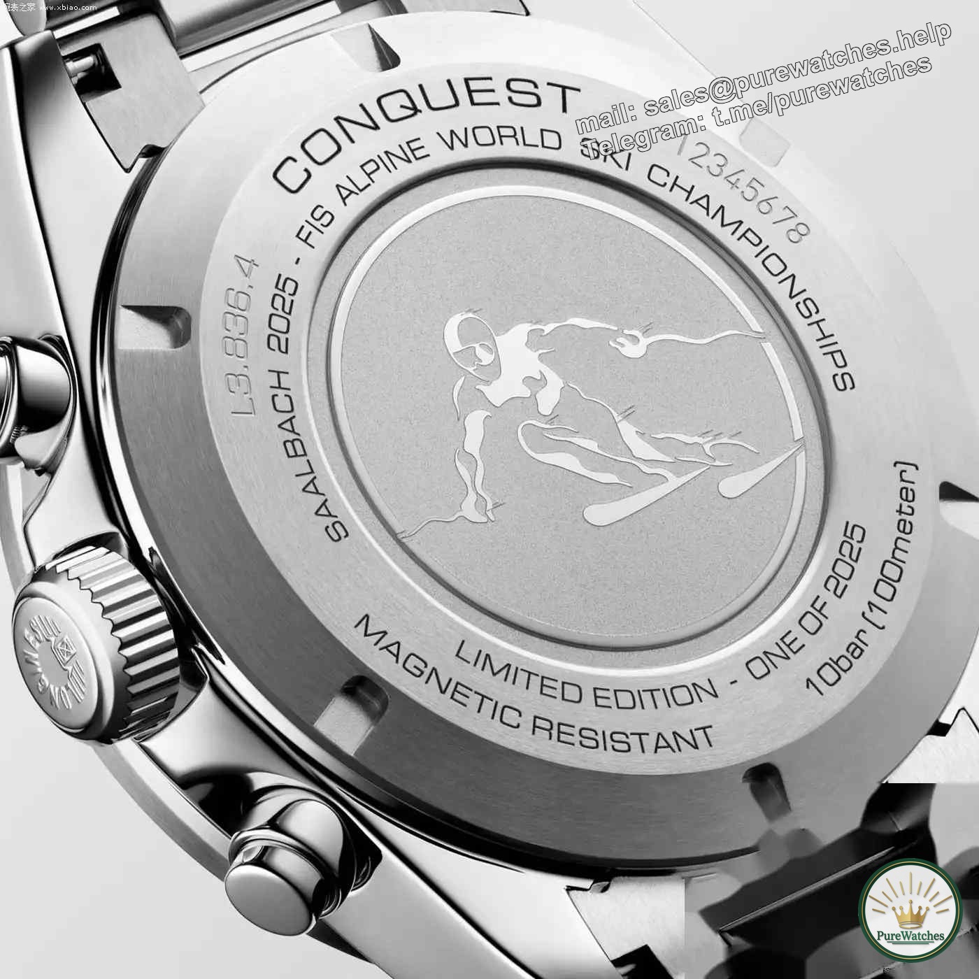 Longines Concas Ski Limited Edition released to pay tribute to the 48th World Alpine Ski Championships