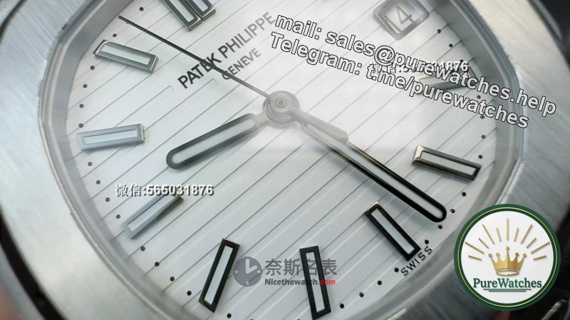 3K factory replica Patek Philippe Nautilus 5711 white plate steel watch, exquisite craftsmanship reproduces luxury classics