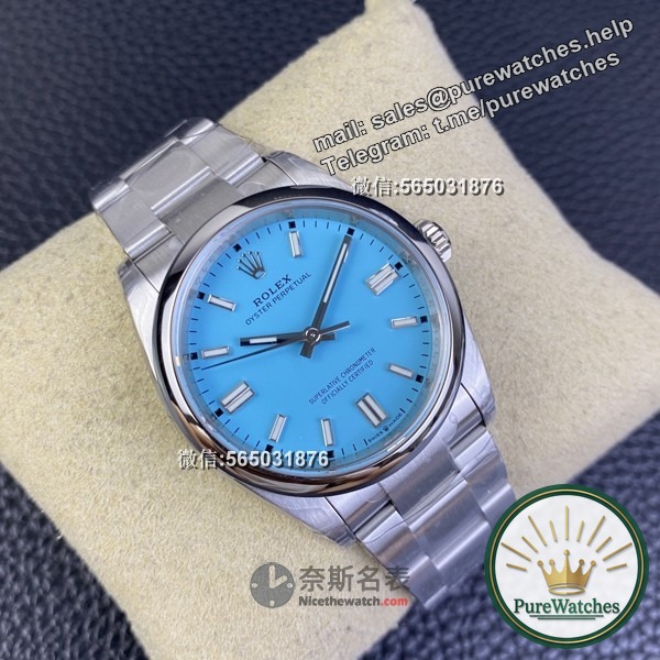 The pinnacle of VS factory reproduction! Rolex 36 Oyster Tiffany Blue Watch Details Revealed