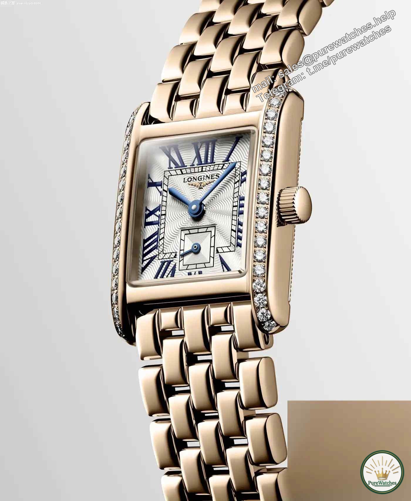 The new Longines Mini Datro Wiener! 18K gold watch is launched