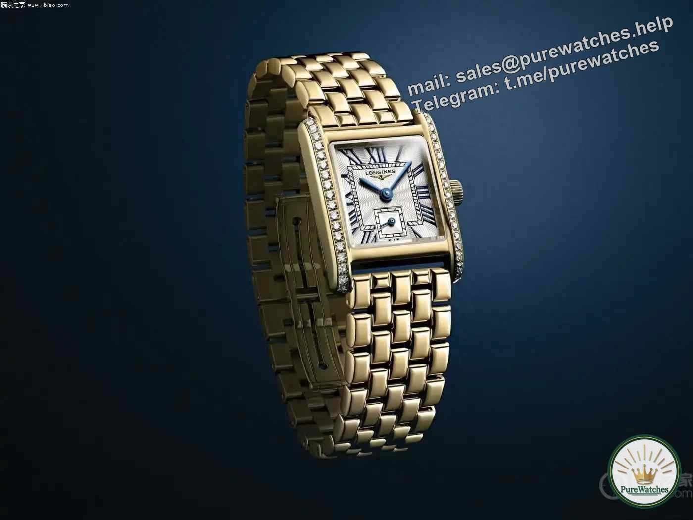 The new Longines Mini Datro Wiener! 18K gold watch is launched