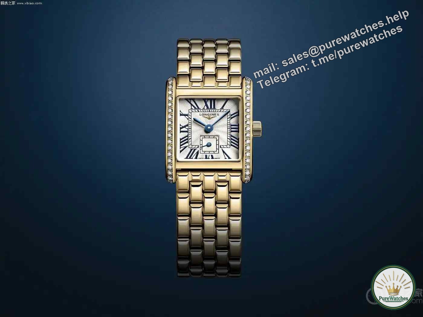 The new Longines Mini Datro Wiener! 18K gold watch is launched