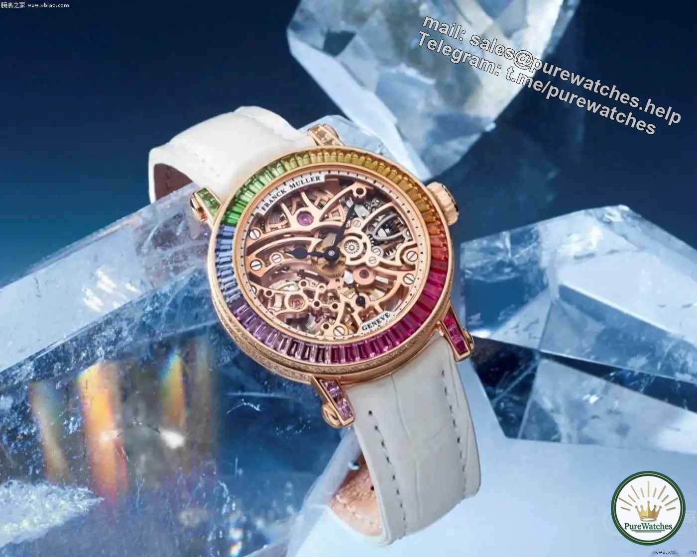 Franck Muller 2024 new product release: Round Skeleton Baguette 31mm watch, the perfect collision of jewelry and watchmaking art
